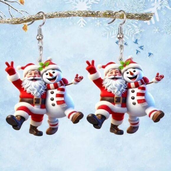 Hand Crafted Festive dangle earrings - Picture 6 of 9